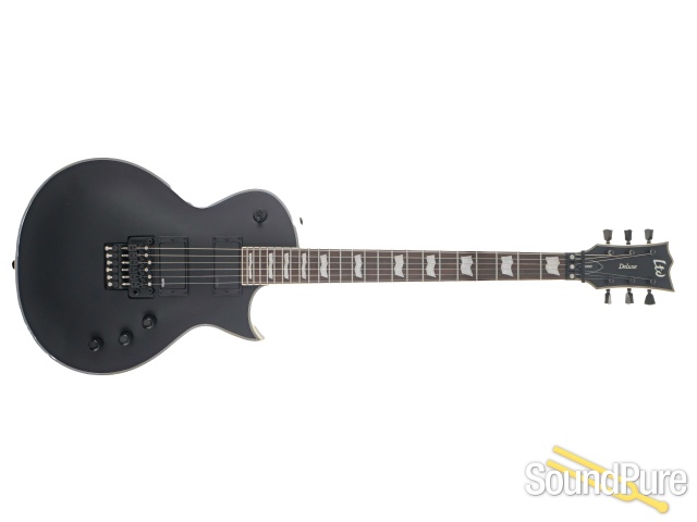 LTD Deluxe EC-1000FR Black Satin Guitar #CI24071100 — image 8