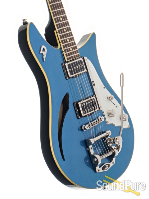 Duesenberg Double Cat Guitar Catalina Blue #221725 - Used — image 2