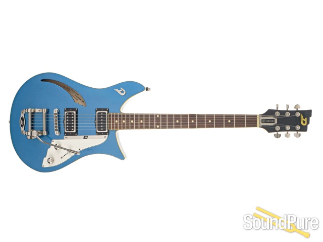 Duesenberg Double Cat Guitar Catalina Blue #221725 - Used — image 5