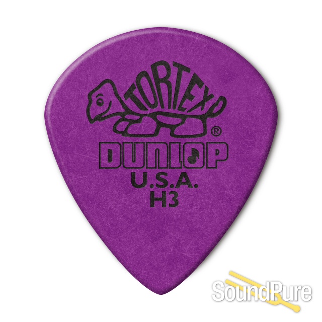 Dunlop 472PH3 Tortex Jazz III Guitar Pick Heavy - 6 Pack