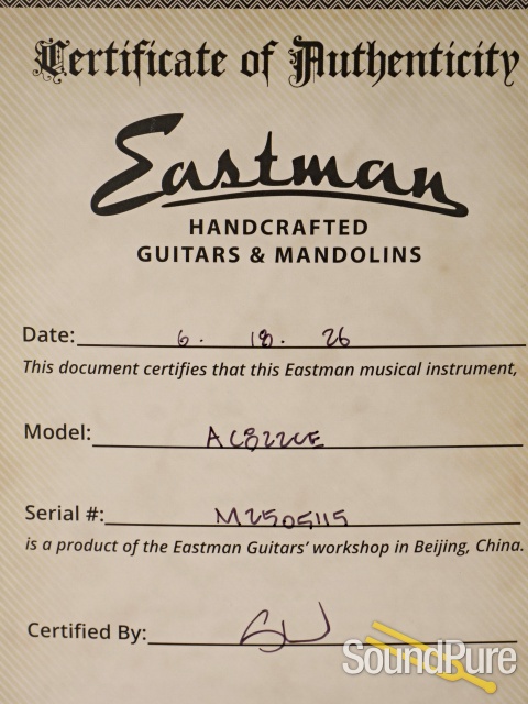 Eastman AC822CE Guitar #M2505115 — image 5