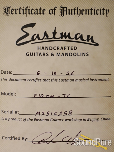Eastman E10OM Thermo-Cure Guitar #M2516258 — image 5