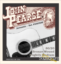 John Pearse #260SM 80/20 Bronze Bluegrass Guitar Strings