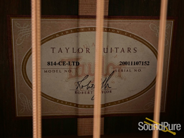Taylor 814-CE LTD Guitar #20011107152 - Used — image 5
