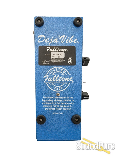 Fulltone Mini Deja Vibe MDV3 V2 Pedal #571 - Used — image 2