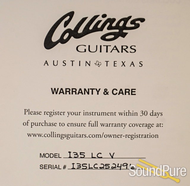 Collings I-35 LC V Faded Cherry Guitar #252496 - Used — image 3