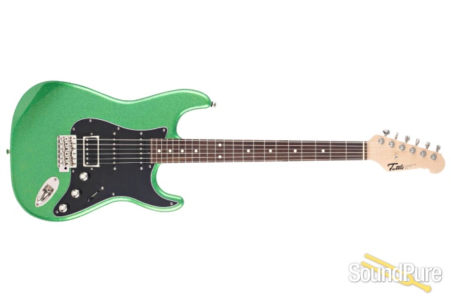 Tuttle Tuned S Green Sparkle Electric Guitar #680 - Used — image 2