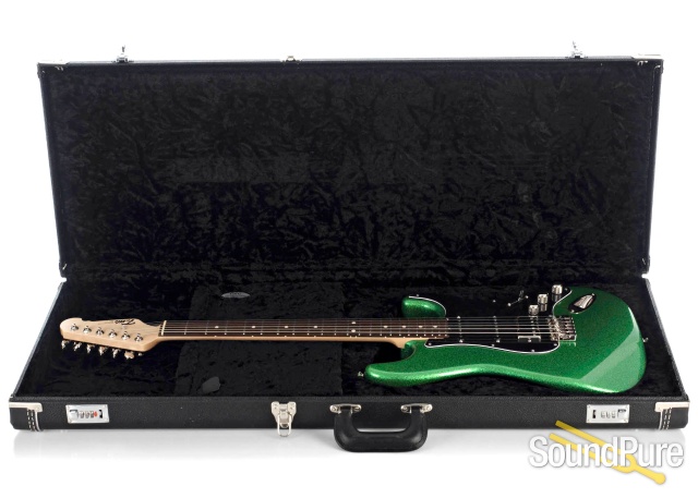 Tuttle Tuned S Green Sparkle Electric Guitar #680 - Used — image 4