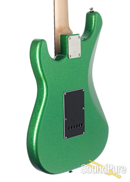 Tuttle Tuned S Green Sparkle Electric Guitar #680 - Used — image 5