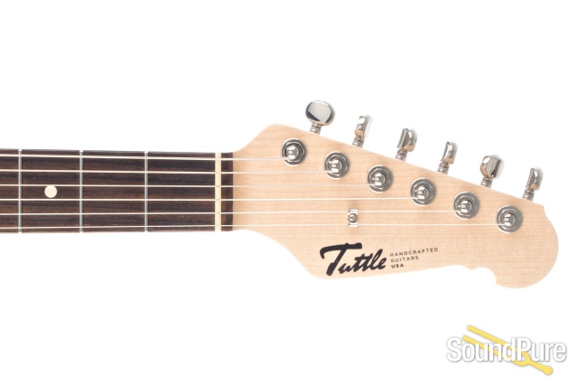 Tuttle Tuned S Green Sparkle Electric Guitar #680 - Used — image 8