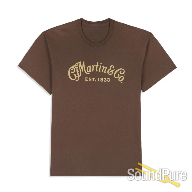 Martin Tone on Tone Walnut Brown T-Shirt - XL