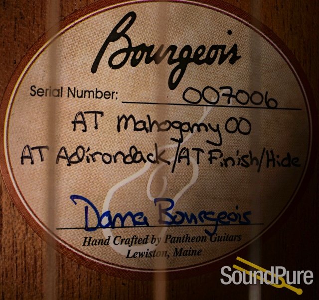Bourgeois 00 Aged Tone Acoustic Guitar #00-7006 - Used — image 2