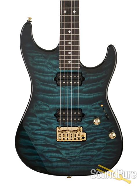 Suhr Standard Thin Burst LE Teal Guitar #89612 - Used