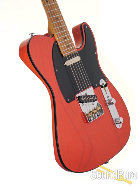 Suhr Classic T Custom Trans Fiesta Red Guitar #89013 - Used — image 2
