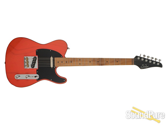 Suhr Classic T Custom Trans Fiesta Red Guitar #89013 - Used — image 6