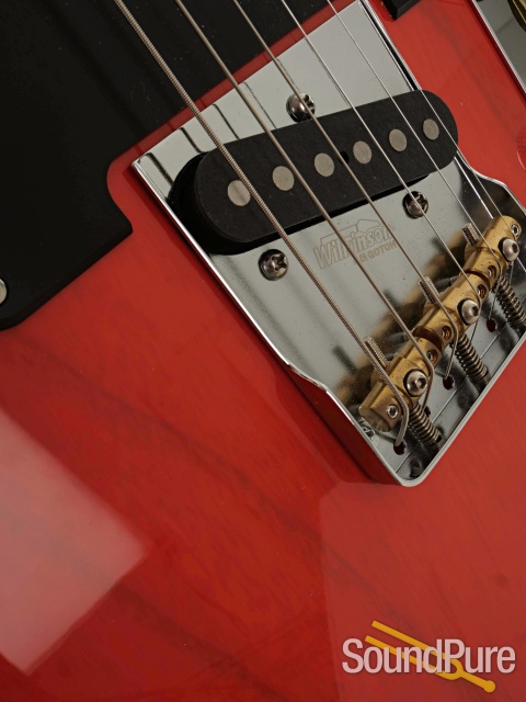 Suhr Classic T Custom Trans Fiesta Red Guitar #89013 - Used — image 8