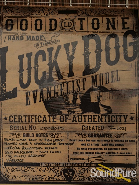 Lucky Dog Evangelist Guitar  #00080PS - Used — image 8