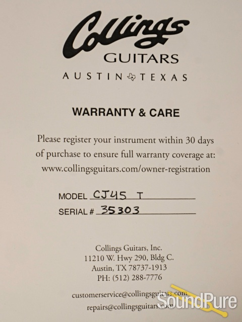 Collings CJ-45 T Guitar #35303 - Used — image 6