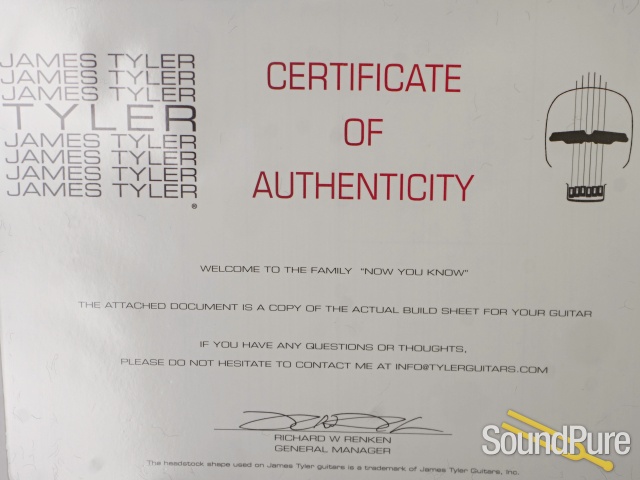 James Tyler Studio Elite HDX Guitar #26589 — image 7