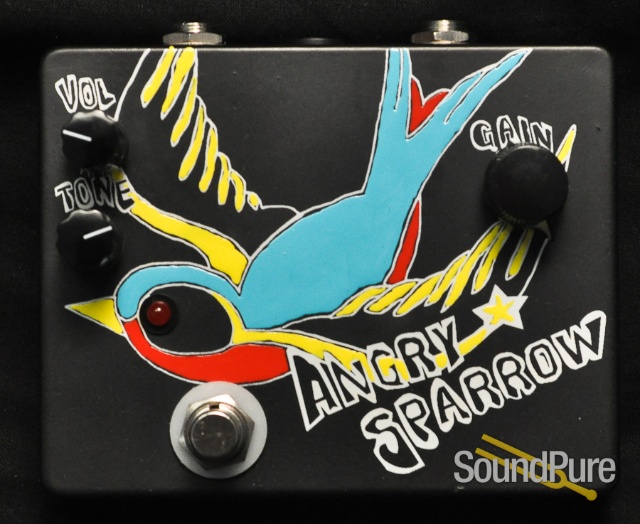 Flickinger Angry Sparrow Higher Gain fuzz pedal - Black