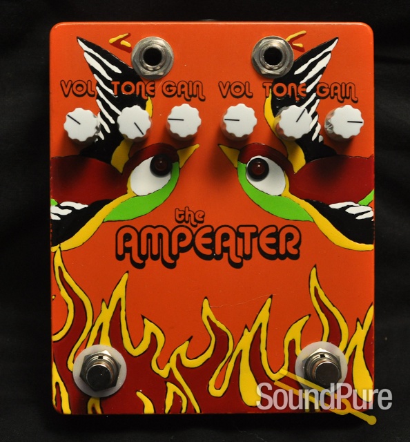 Flickinger Ampeater double sparrow fuzz pedal - orange