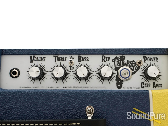 Carr Trail Rider 1x12 Combo Amp Blue/Yellow #063 — image 2