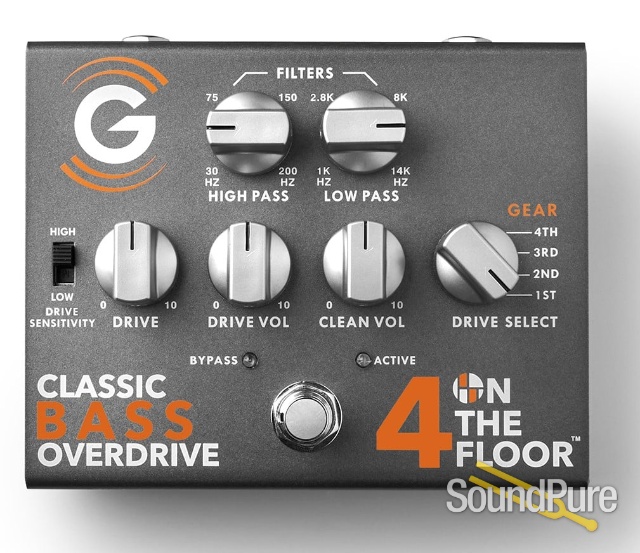 Genzler 4 on the Floor Classic Bass Overdrive Pedal