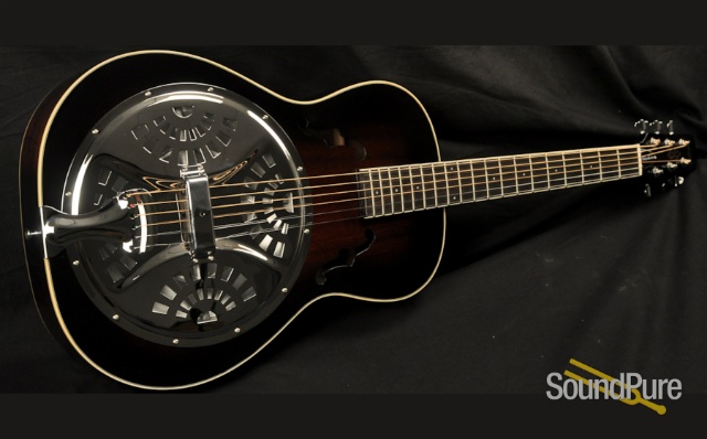 Wechter RS-6610F Round Neck Resonator Vintage Burst — image 5