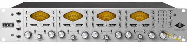 Universal Audio 4-710d Four-Channel Mic Preamp | Soundpure.com