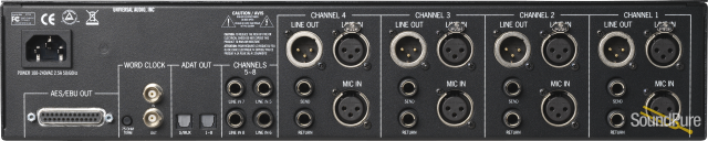 Universal Audio 4-710d Four-Channel Mic Preamp | Soundpure.com