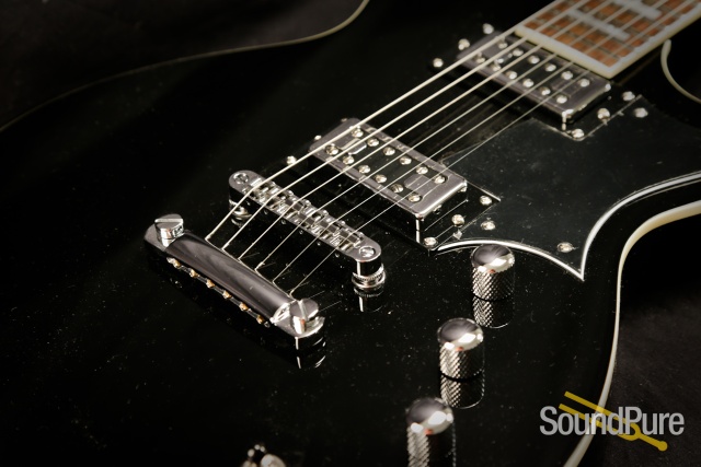 Reverend Sensei RT Opaque Black Electric Guitar — image 5