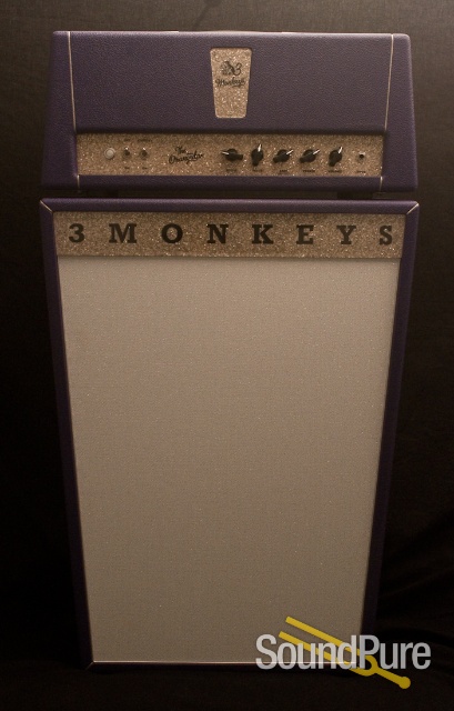 3 Monkeys Orangutan Purple Tolex Guitar Amplifier Head — image 9