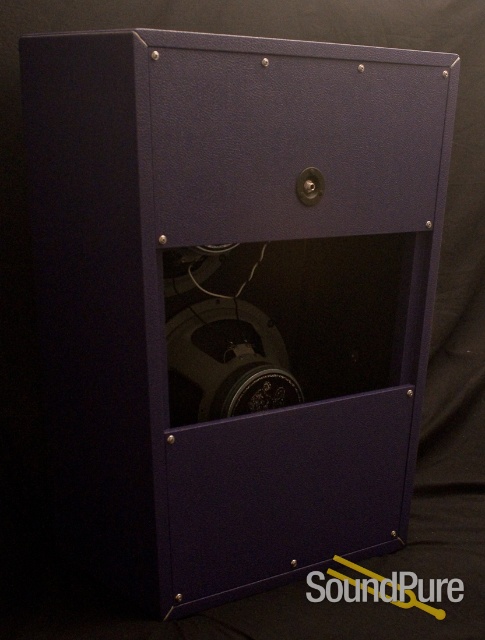 3 Monkeys 2X12 Trapezoid Speaker Cabinet Purple Tolex — image 2