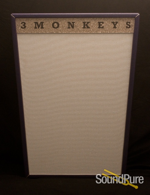 3 Monkeys 2X12 Trapezoid Speaker Cabinet Purple Tolex — image 1