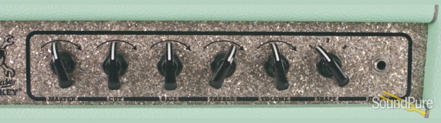 3 Monkeys Grease Monkey II Surf Green Tolex Amplifier Head — image 4