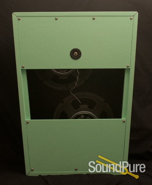 3 Monkeys 2X12 Trapezoid Cabinet Surf Green Tolex — image 5