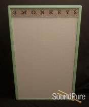 3 Monkeys 2X12 Trapezoid Cabinet Surf Green Tolex 3 Monkeys 2X12 Trapezoid Cabinet Surf Green Tolex