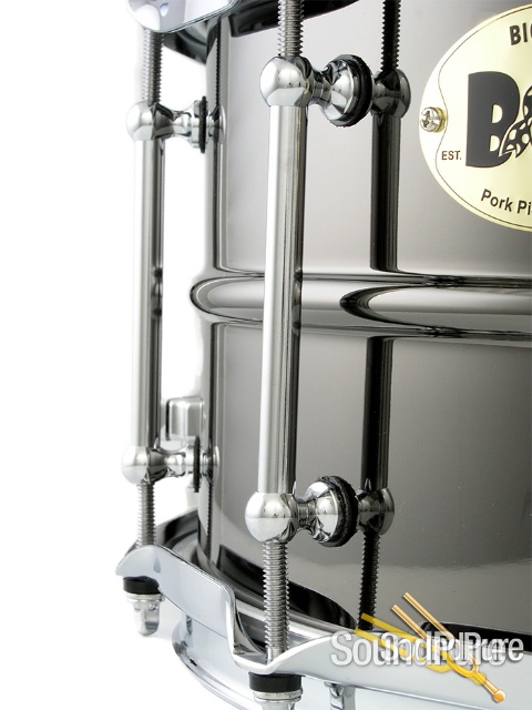 Pork Pie 6.5x14 Big Black Brass Snare Drum — image 4