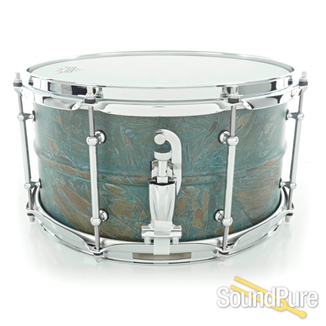 Pork Pie 7x13 Brass Patina Snare Drum — image 2