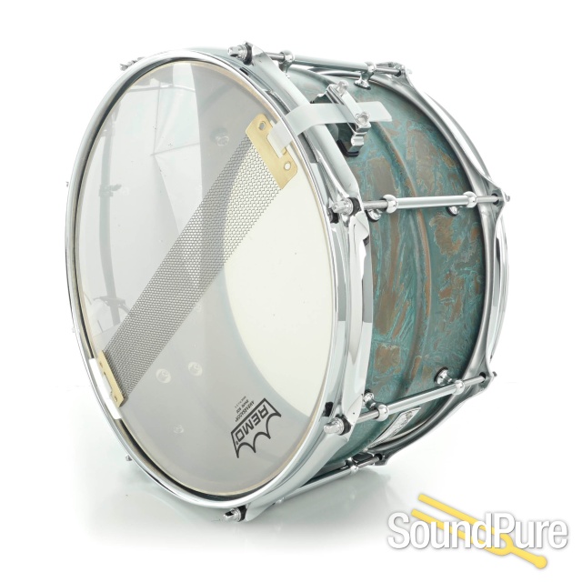Pork Pie 7x13 Brass Patina Snare Drum — image 3