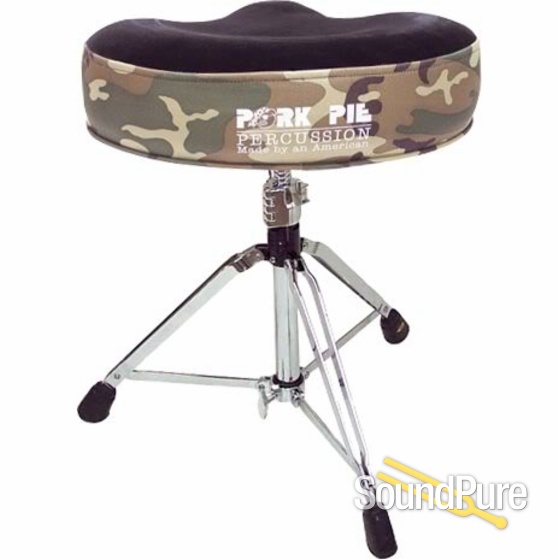 Pork Pie Big Boy Motorcycle Drum Throne Camo/Black