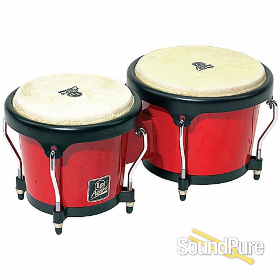Latin Percussion LP LPA601RW Aspire Wood BongosRed