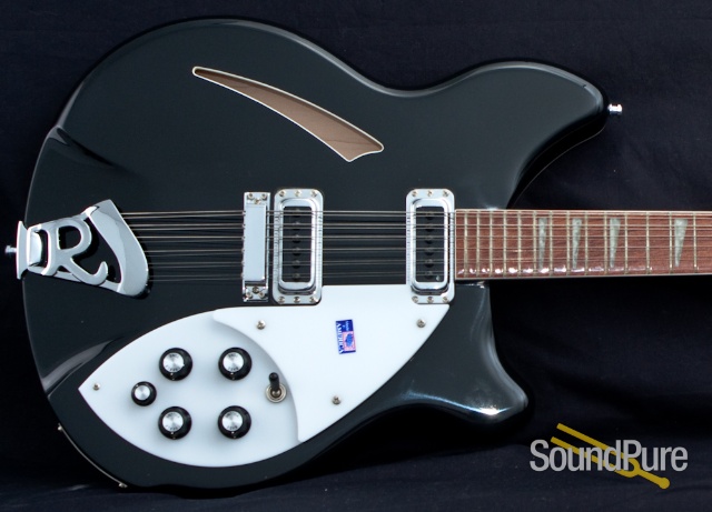Rickenbacker 360 12-string Black Jetglo Guitar - Used — image 4