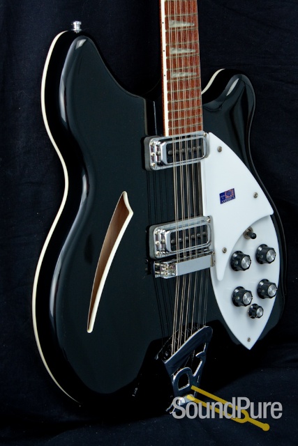 Rickenbacker 360 12-string Black Jetglo Guitar - Used — image 1