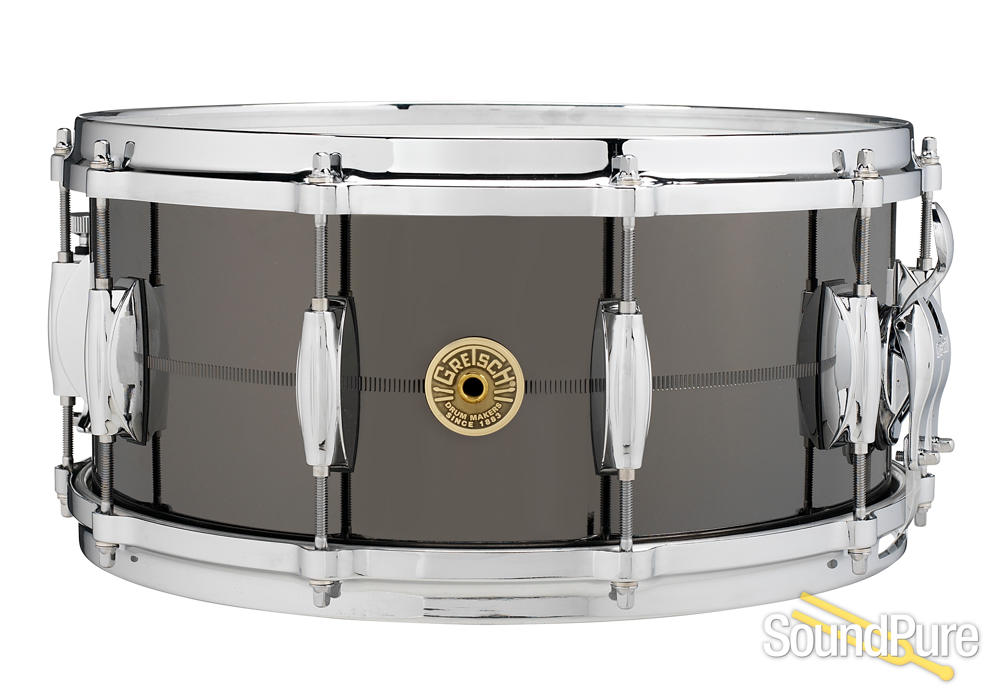 Gretsch 6.5X14 Solid Steel Shell Snare Drum 10 Lug