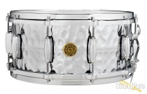 Gretsch 6.5X14 Hammered Chrome Over Brass Snare Drum Gretsch 6.5X14 Hammered Chrome Over Brass Snare Drum