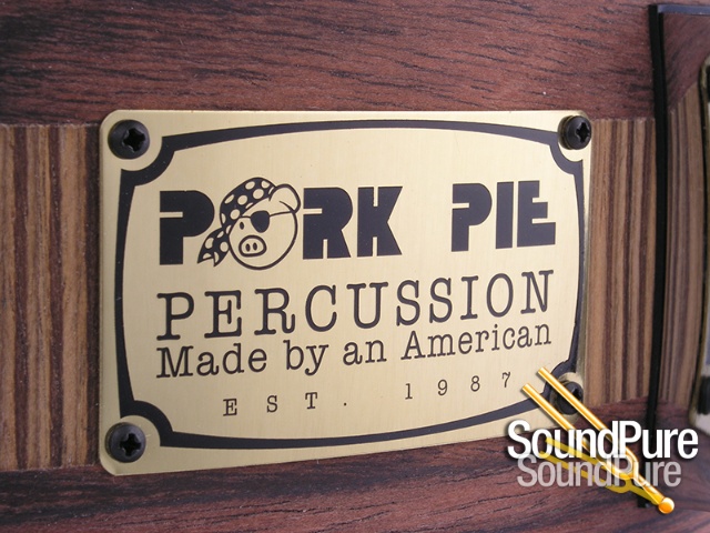 Pork Pie 5.5 x14 Maple Snare Drum-Rosewood/Zebrawood — image 2