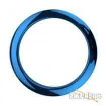 Bass Drum O's 4" Blue Chrome Bass Drum Port Rings Bass Drum O's 4" Blue Chrome Bass Drum Port Rings