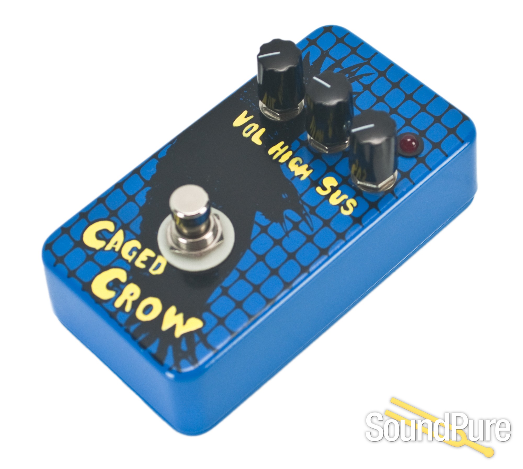 Flickinger Caged Crow Distortion Pedal Blue