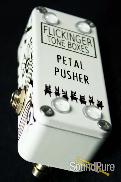 Flickinger Petal Pusher Buffer and Boost Pedal - White — image 2